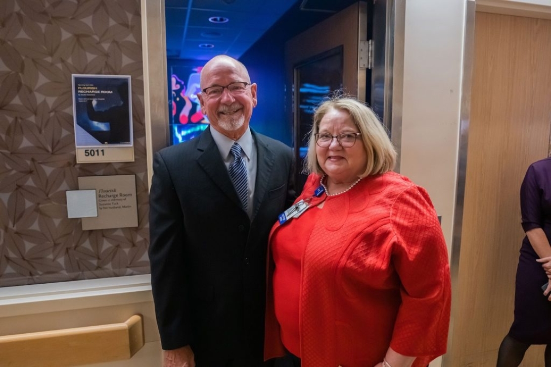 Dr. Tuck and chief nurse executive Nancy May.