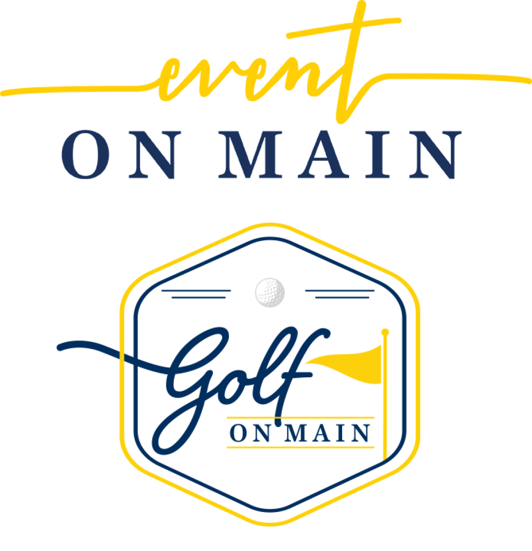 Event on Main and Golf on Main wordmarks