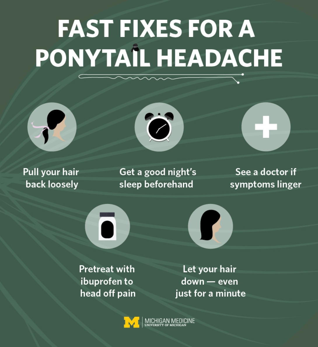 Why Your Tight Ponytail Causes A Painful Headache   MichiganMed C PONYTAIL%2520ACHE SupportVisual 